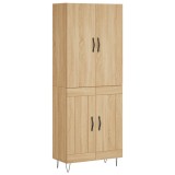 Cumpara ieftin Dulap inalt, stejar sonoma, 69,5x34x180 cm, lemn compozit