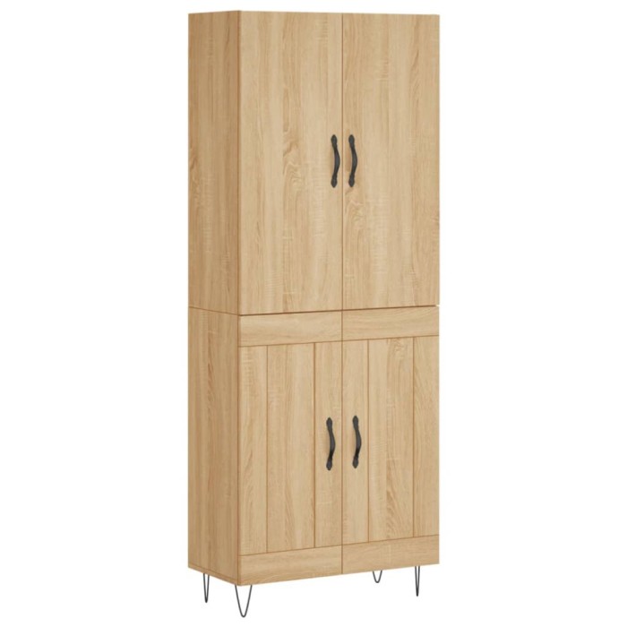 Dulap inalt, stejar sonoma, 69,5x34x180 cm, lemn compozit