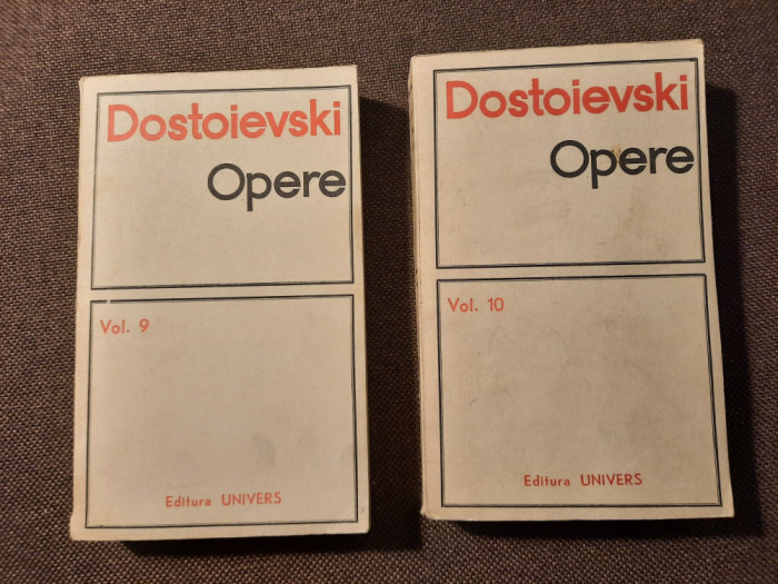 DOSTOIEVSKI Opere, vol. 9; 10 Fratii Karamazov 6/2