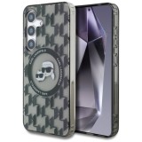Husa pentru Samsung Galaxy S25 - Karl Lagerfeld IML Monogram MagSafe (KLHMS25SHMCKMHK) - Karl&amp;Choupette Head