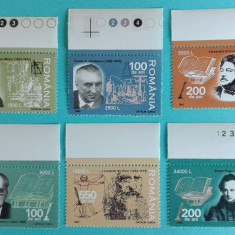 TIMBRE ROMANIA 2002 L.P.1580 ANIVERSARI - PERSONALITATI MNH