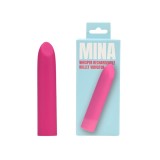 Stimulator clitoris MINA Whisper, design &icirc;n formă de ruj, 10 funcții de vibrație, 9.25 cm, roz