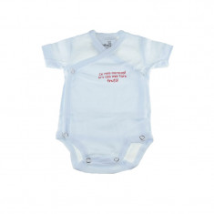 Body cu maneca scurta fete Pifou Model 10 MS M10MS-4A, Alb foto