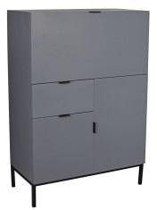 Secretaire din lemn masiv gri HMB405