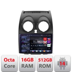 Navigatie Nissan Qashqai 2007-2013 Edotec Kit-499 8 core QLED 2K 16+512 360 Android Waze USB Navigatie Internet Youtube Radio CarStore Technology