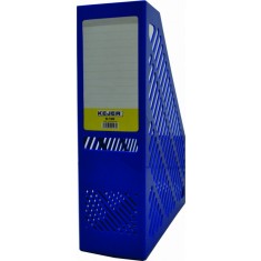 Suport vertical pentru dosare Kejea, plastic rezistent, 75mm - albastru