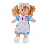 Papusa - Nurse Nancy PlayLearn Toys, BigJigs Toys