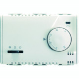 Termostat crono WITH KNOB ADJUSTMENT - 230V ac 50/60Hz - 3 MODULES - SYSTEM WHITE