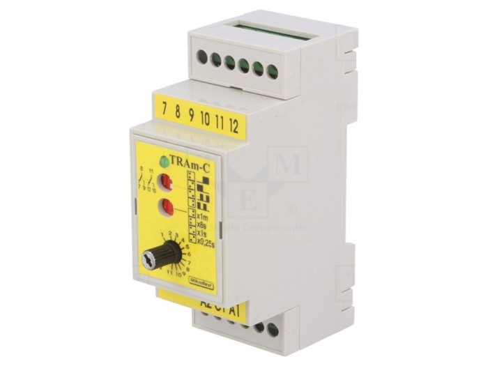 Timer electronic DPDT 0,25s-12min