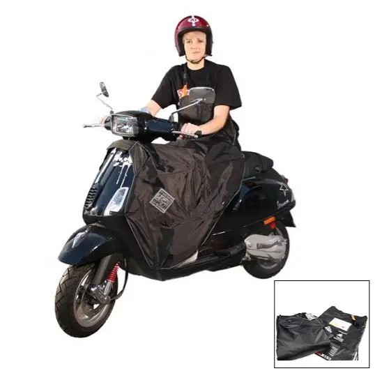Husa impermeabila protectie picioare Vespa LX - LXV - S 2T 50cc - 4T 50-125-150cc - culoare: negru