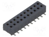 Conector SAMTEC 20 pini mamă 1,27mm gold flash SMT soclu