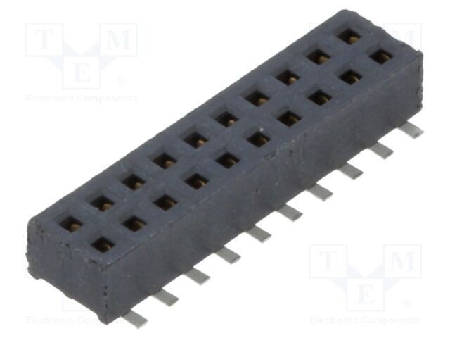 Conector SAMTEC 20 pini mamă 1,27mm gold flash SMT soclu