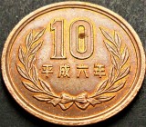 Moneda exotica 10 YEN - JAPONIA, anul 1994 * cod 1437 B