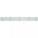 Cumpara ieftin Gard plasa de sarma cu bordura, verde, 1x10 m