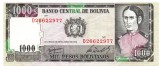 Bolivia 1 000 1000 Bolivianos 1982 Seria 26622977