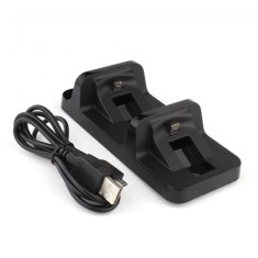 Stand dual - incarcare controller - PS4 - Negru - EAN 0733180810991 (e)