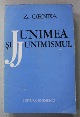 JUNIMEA SI JUNIMISMUL de ZIGU ORNEA , 1975 , DEDICATIE * foto