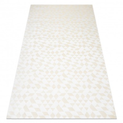 Covor PEARL 51321A cremă - Geometric exclusiv, structural, 192x290 cm foto