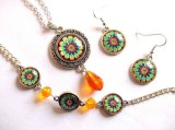 set bijuterii cu mandala 33012