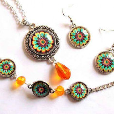 set bijuterii cu mandala 33012