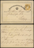 Austria - Old postcard postal stationery Carlsbad to Leipzig Germany DB.011