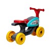Tricicleta Echilibru Copii 4 Roti Rosu/Gri OEM, Inaltime Scaun 25 cm, Jucarie Exterior Baieti/Fete