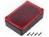 Carcasa ABS, 80mmx120mmx36mm, MASZCZYK - KM-76BKTRR