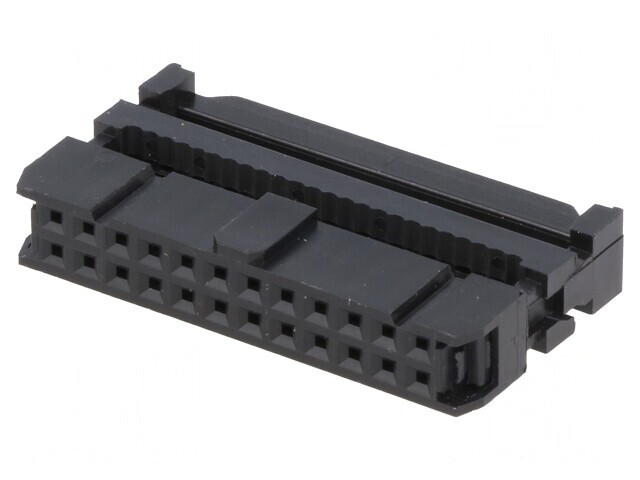 Mufă IDC Mamă 24-PIN Neagră 1,27mm