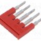 Punte de conectare piste PHOENIX CONTACT 5 roşie Lăţ: 4mm UL94V-0