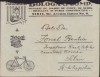 A2076 Plic cu antet Bologa &amp; Comp depozit de mașini de cusut, de scris, biciclete și părți constructive, Sibiu, perioada interbelică