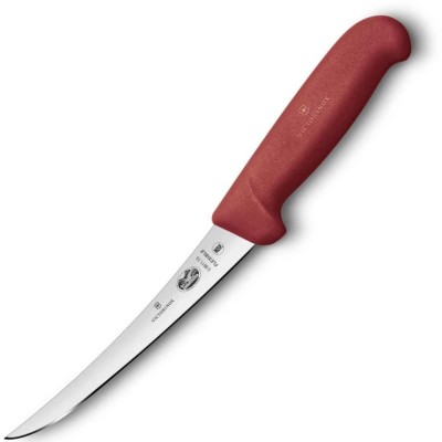 Cutit Dezosat Victorinox, Boning Knife, Curved, Fibrox, Lama Flexibila 15cm, Rosu foto