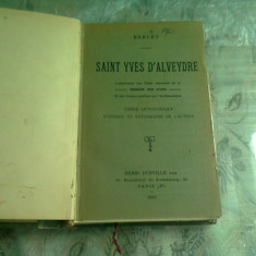 SAINT YVES D'ALVEYDRE - BARLET (CARTE IN LIMBA FRANCEZA)