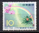 JAPONIA 1960, Flora, serie neuzata, MNH, Nestampilat