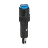 Indicator LED industrial albastru 24V, &Oslash; 8 mm, Breckner Germany