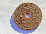 418. Moneda Rhodesia de Sud 1 penny 1944, Africa