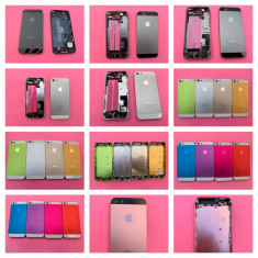 Carcasa completa Apple iPhone 5 si 5S rama mijloc corp capac spate capac baterie foto