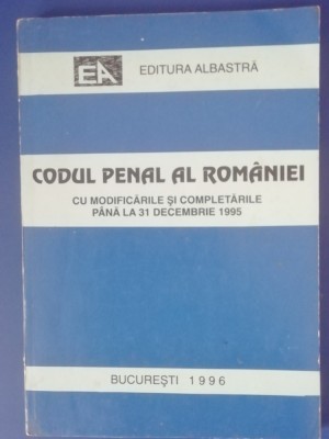 myh 35s - Codul penal al Romaniei - ed 1996 foto
