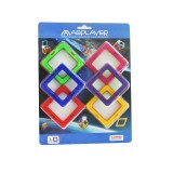 Joc de constructie magnetic - 6 piese PlayLearn Toys, MAGPLAYER