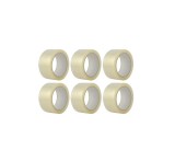 Set Bandă adezivă tip scotch 6 bucăți eMazing transparentă cu lățime de 48 mm și lungime de 60 m