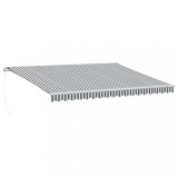 Cumpara ieftin Copertina retractabila manual, antracit/alb, 450x350 cm