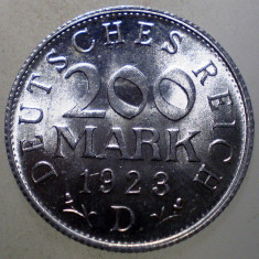 7.734 GERMANIA WEIMAR 200 MARK 1923 D AUNC