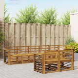 vidaXL Seturi de canapele 8 pcs natural Lemn Solid de Acacia 3375019