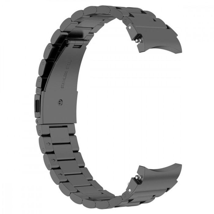 Curea otel, compatibila Samsung Galaxy Watch 5, 40mm, VD Very Dream&reg;, Quick Release, Black Raven