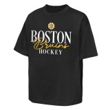 Boston Bruins tricou de copii NHL Overtime Winner Short Sleeve Elevated - 170&ndash;176 cm (14&ndash;16 ani)
