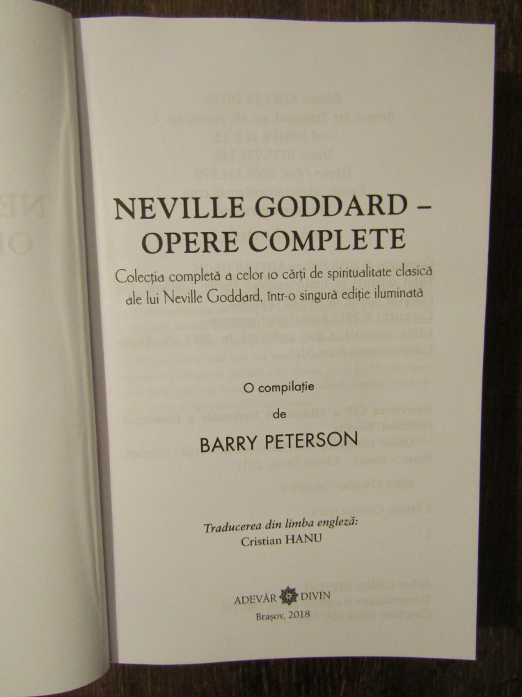 Opere complete - Neville Goddard | arhiva Okazii.ro