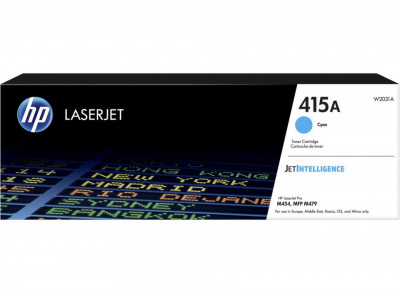 Hp w2031a cyan toner cartridge 415a foto