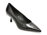 Pantofi eleganti EPICA PREMIUM negri, 25061, din piele naturala lacuita