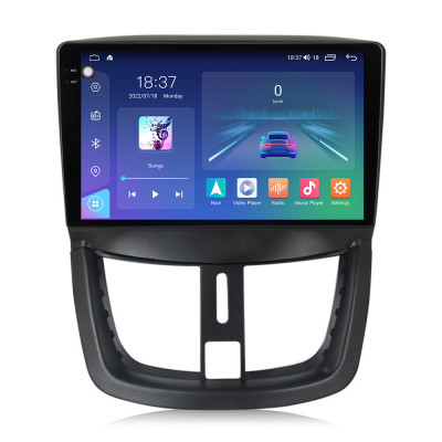 Navigatie dedicata cu Android Peugeot 206+ 2009 - 2014, 8GB RAM, Radio GPS Dual foto