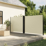 Cumpara ieftin Copertină laterală retractabilă, crem, 180x600 cm