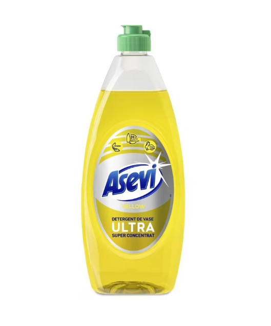 Detergent de vase Asevi Ultra, Yellow, 650ml